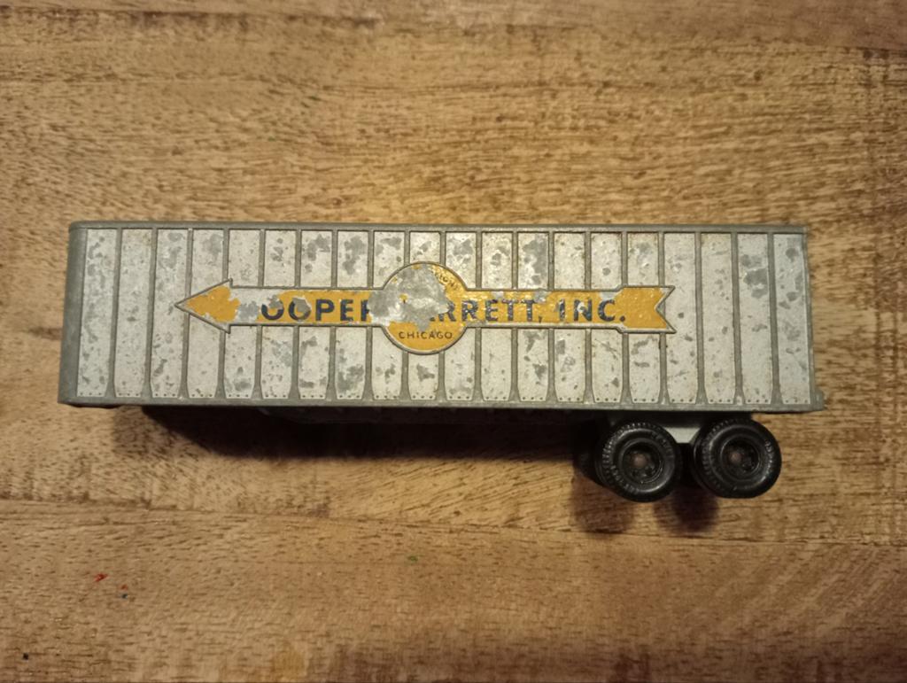 Lesney matchbox nummer 9 vrachtwagen Interstate lorrie, Ophalen of Verzenden, Gebruikt, Bus of Vrachtwagen