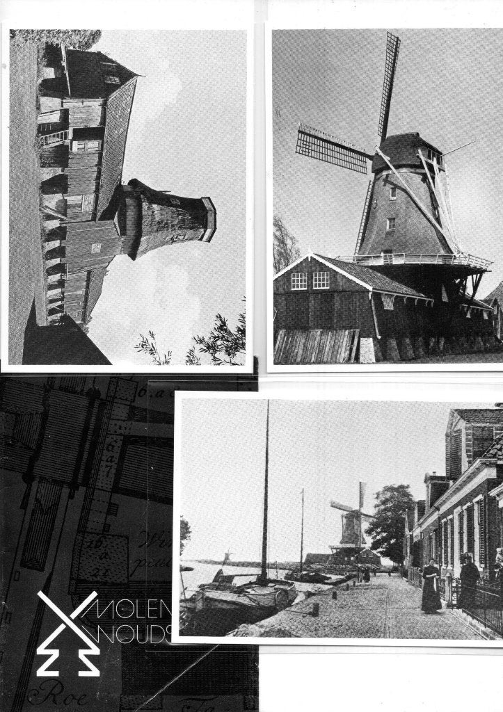 molen; Zaagmolen De Jager te Woudsend. Mapje + 3 Kaarten, Verzenden, 1960 tot 1980, Ongelopen, Friesland