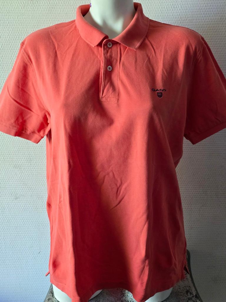 GANT Polo Shirt Heren - Oranje - Maat XL, Kleding | Heren, Polo's, GANT, Maat 56/58 (XL), Oranje, Ophalen of Verzenden