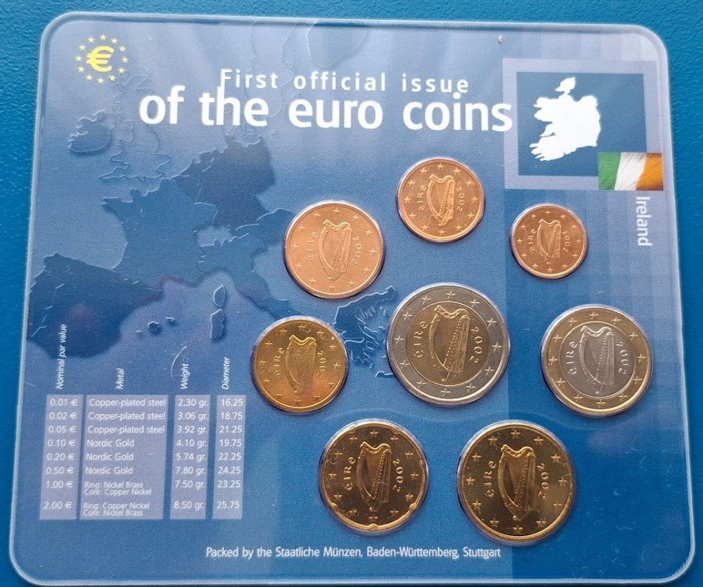 Eerste Officiële Uitgave van de Euro Coins | Marktplaats