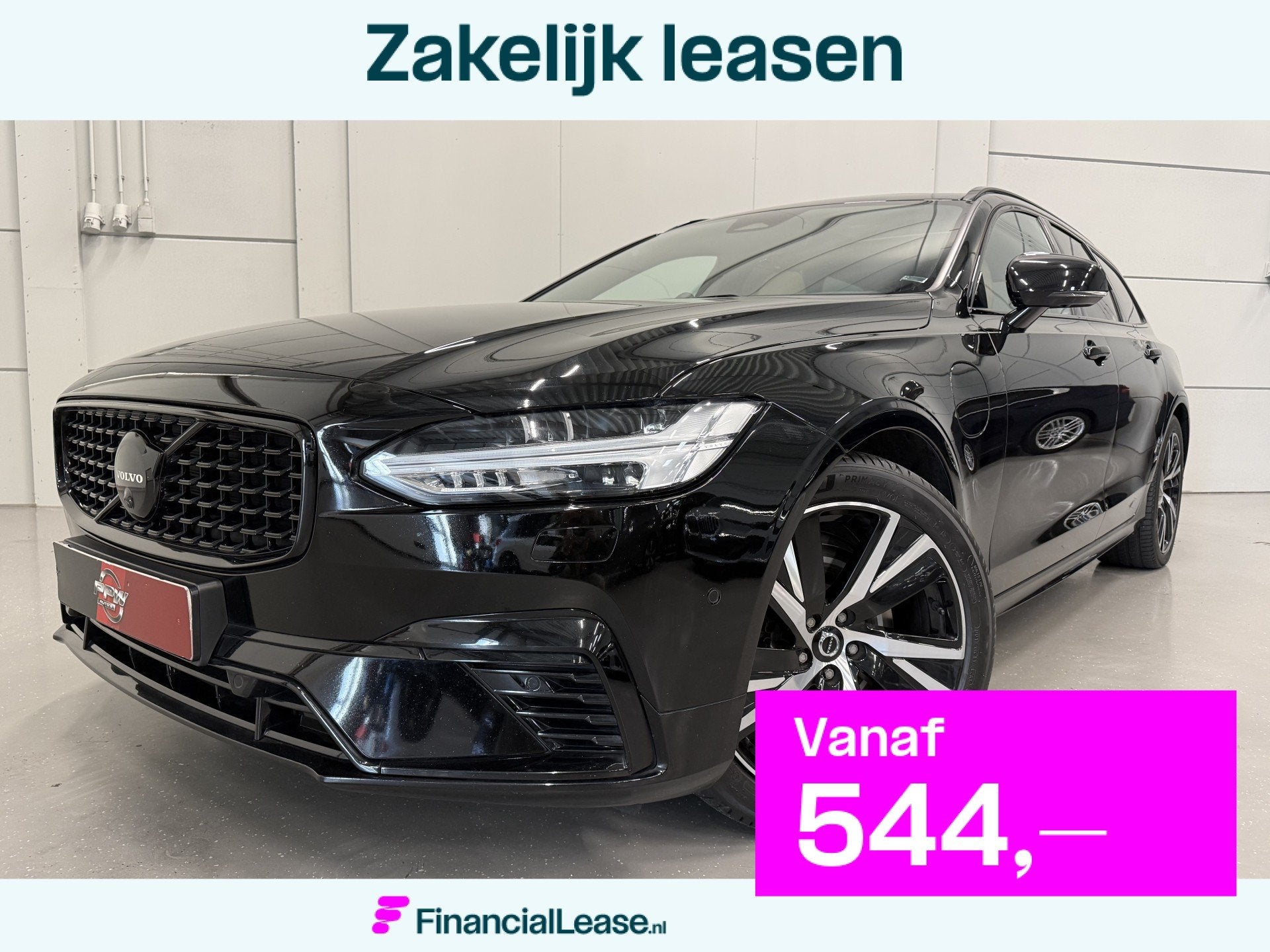 Volvo V90 T8 AWD Ultimate Dark Long Range 455PK PANO/B&W/TRE, Automaat, Dealer onderhouden, Beige, 4 cilinders