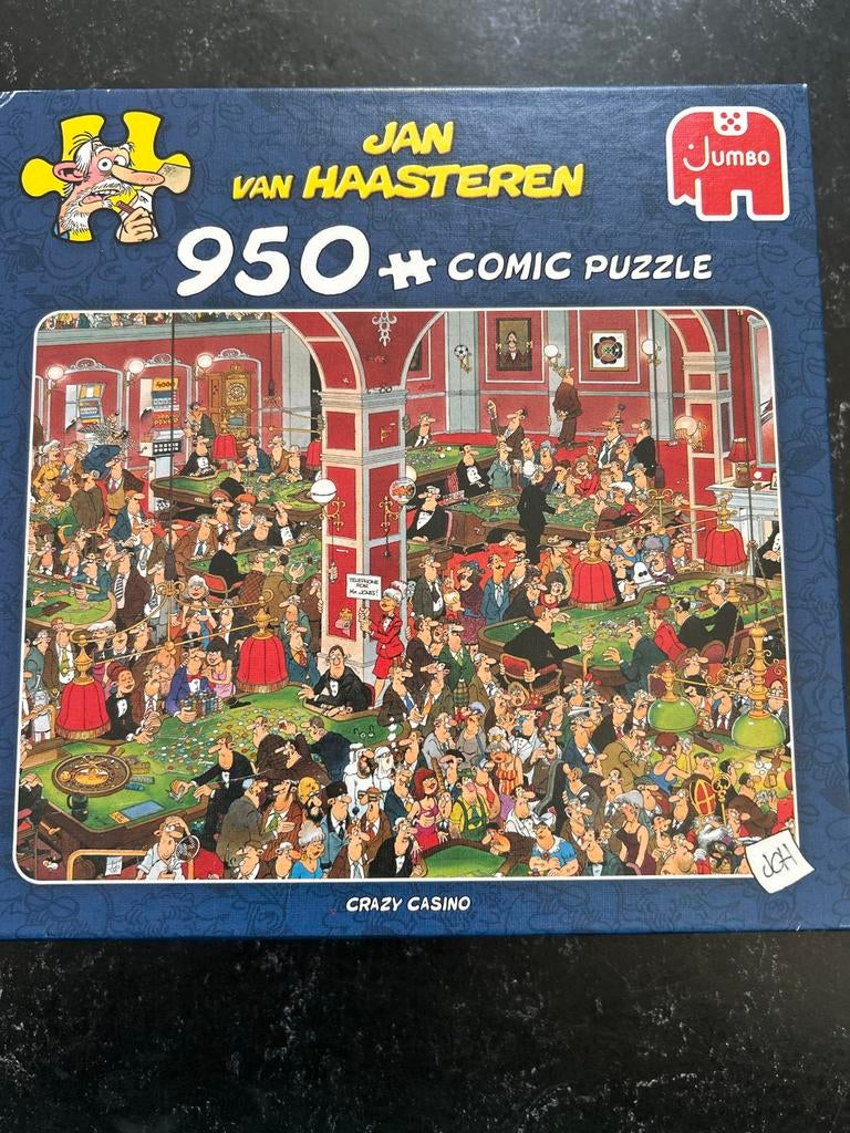 Jan van Haasteren Crazy Casino 950 stukjes puzzel, Ophalen, 500 t/m 1500 stukjes, Gebruikt, Legpuzzel