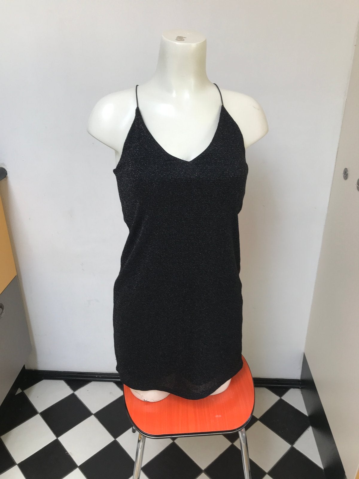 Sparkle & fade zwart glitter lange top kort jurkje s, Zwart, Nieuw, Ophalen of Verzenden, X