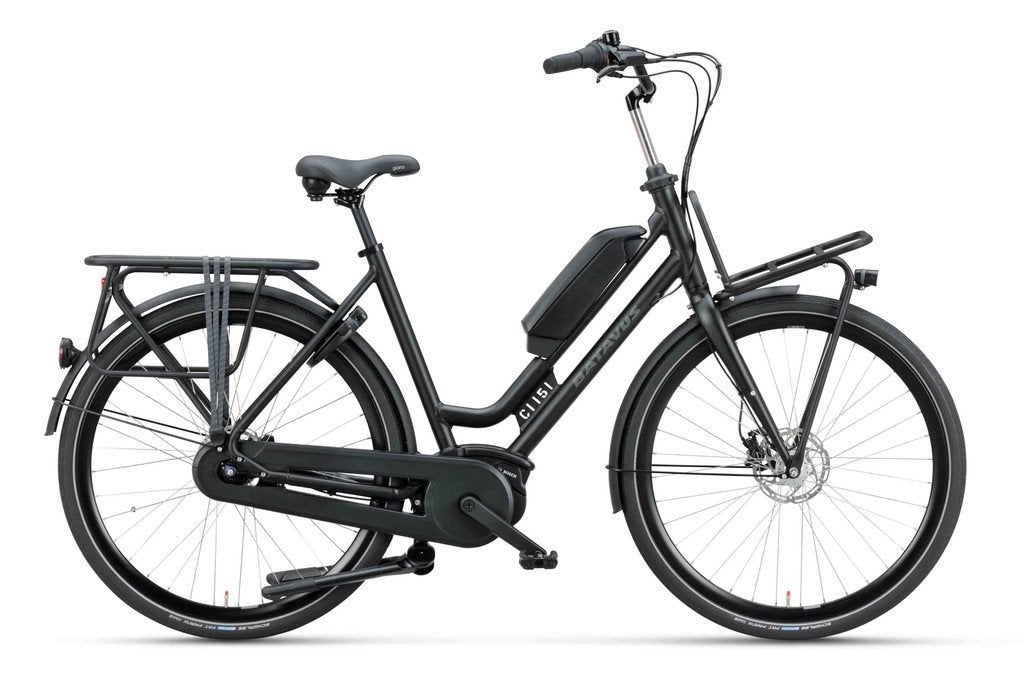 Batavus Quip e-go plus zwart dames 55cm 28inch, 55 tot 59 cm, Nieuw, Batavus