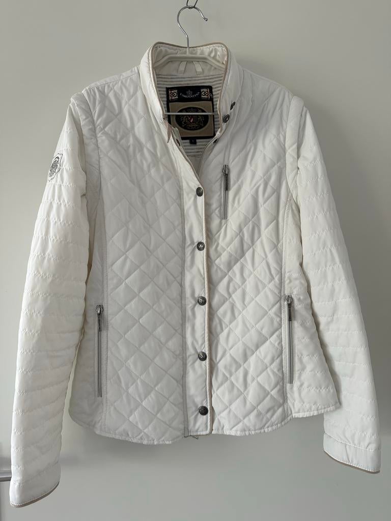 L'Argentina Gewatteerde Jas en Bodywarmer  Maat L Wit, Ophalen of Verzenden, Zo goed als nieuw, Wit