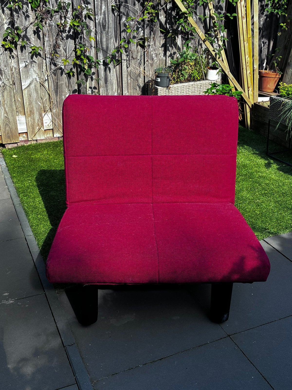 Comfortabele slaapbank / loungebank - Weinig gebruikt, Huis en Inrichting, Ophalen, 90 cm, Eenpersoons, 190 cm of minder