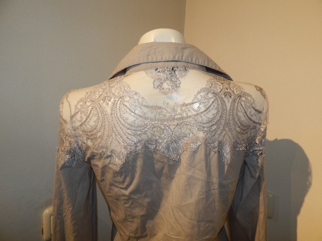 Patrizia Pepe body blouse bovenkant van kant voile It 44, Maat 38/40 (M), Verzenden, Zo goed als nieuw, Patrizia Pepe