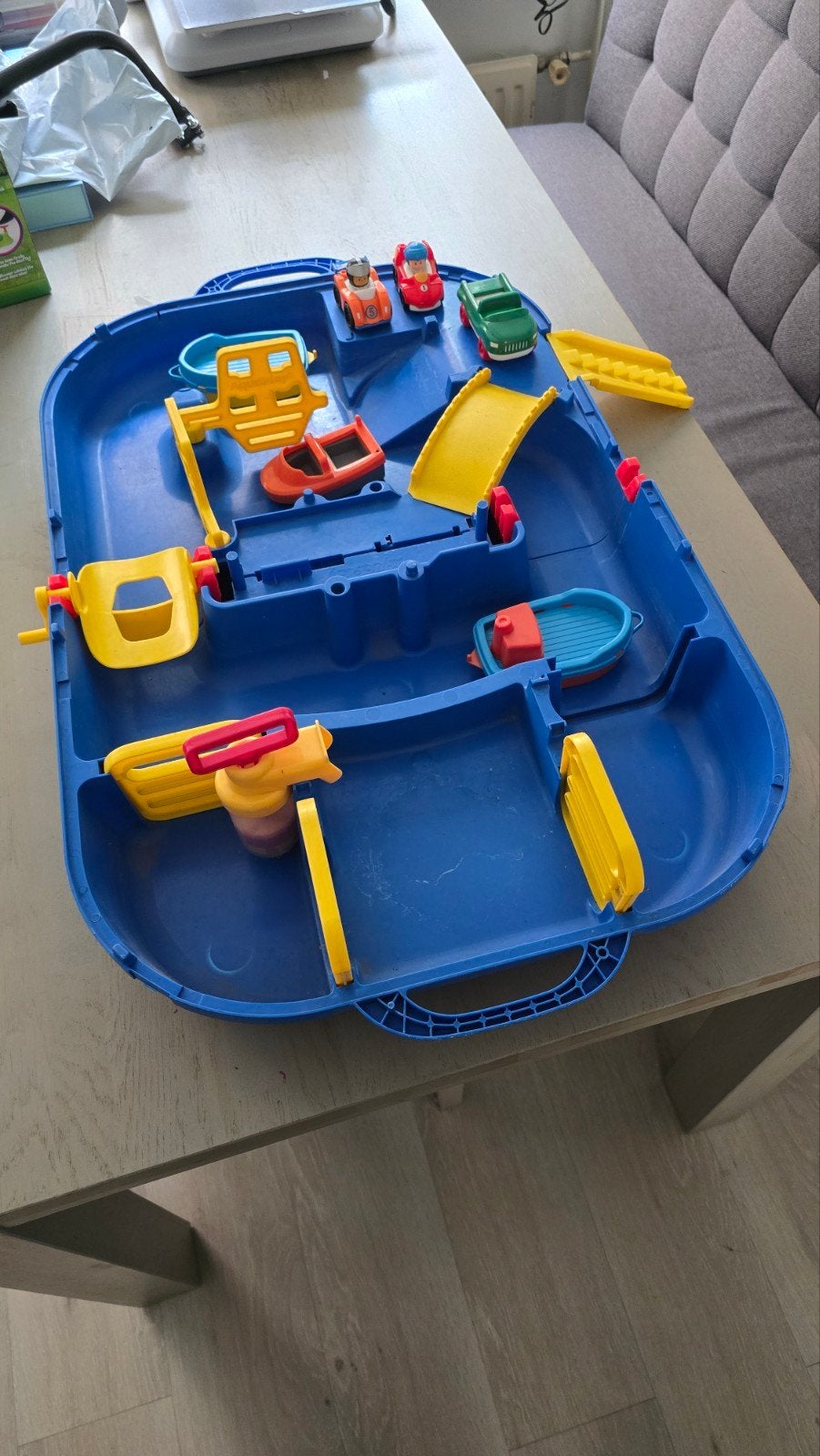 Aquaplay, Ophalen, Gebruikt