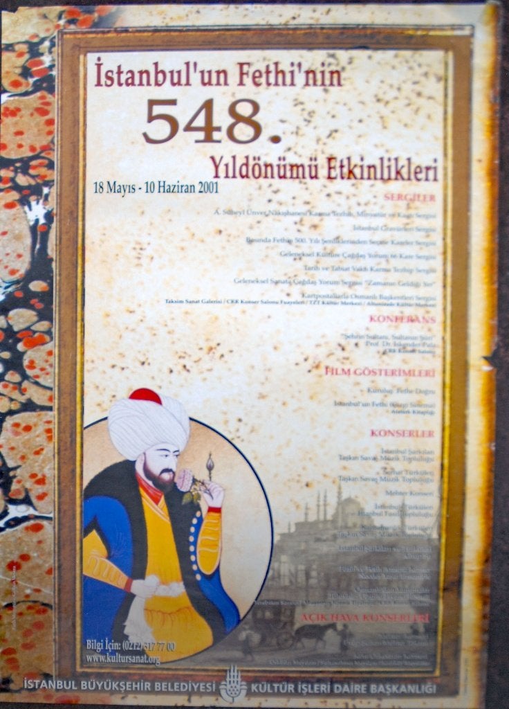 affiche Istanbul, Ophalen of Verzenden, Zo goed als nieuw, A1 t/m A3, Overige onderwerpen