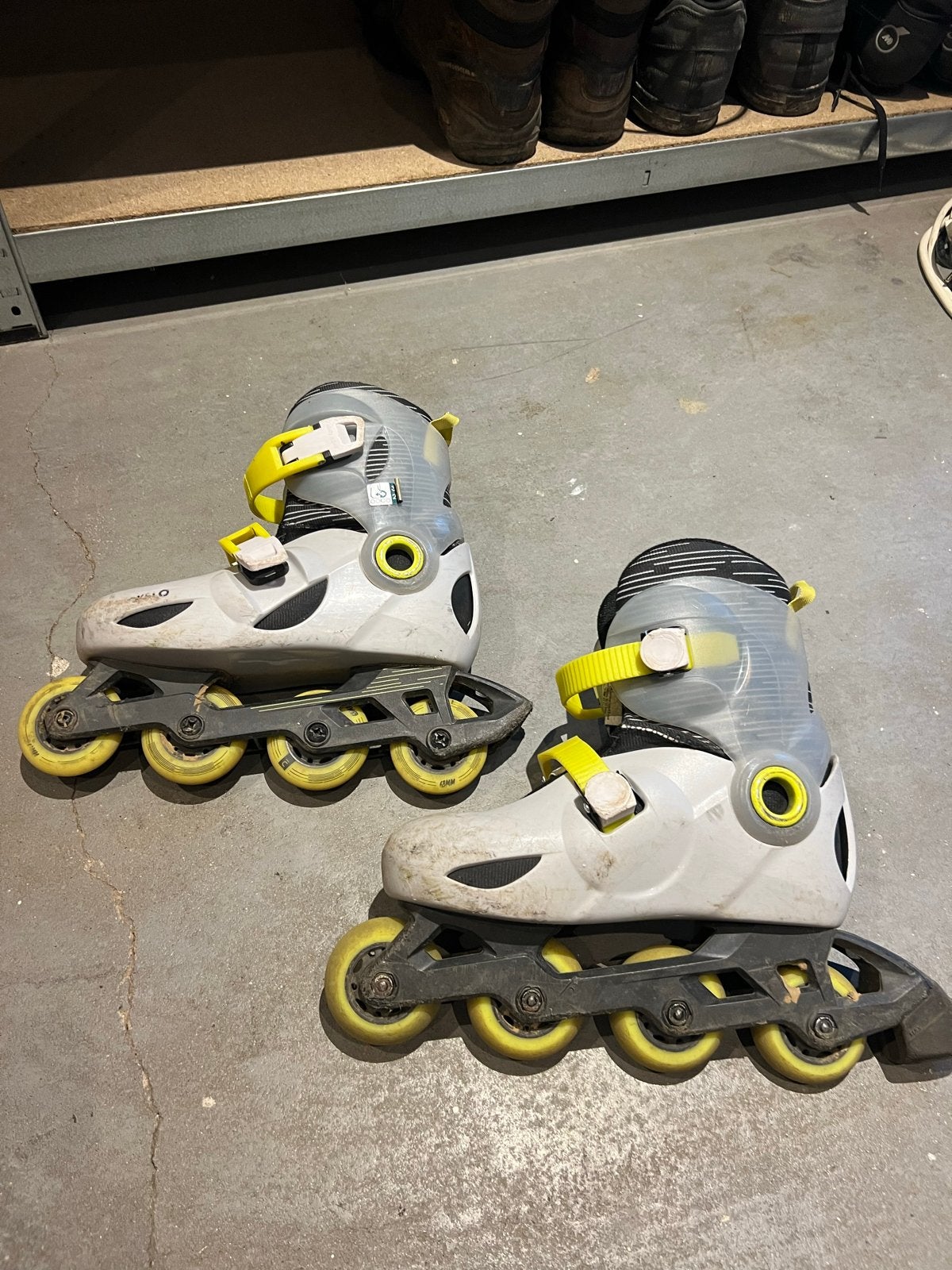 Verstelbare Oxelo inline skates maat 32-34, Kinderen, Inline skates 4 wielen, Ophalen, Overige merken
