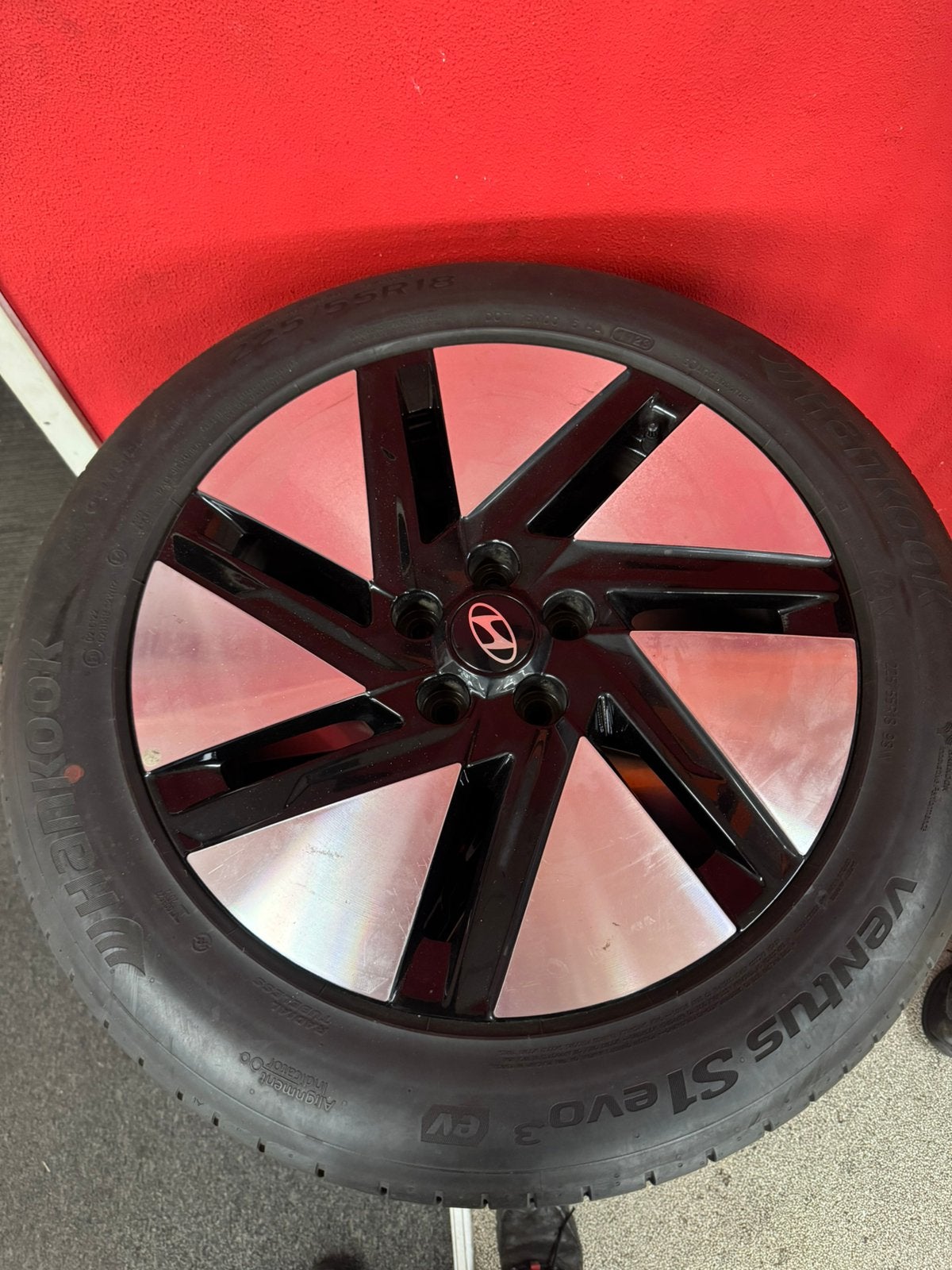 Set originele velgen 18 inch, 5x114.3 voor hyundai ioniq 6, 18 inch, Gebruikt, Banden en Velgen, Ophalen of Verzenden