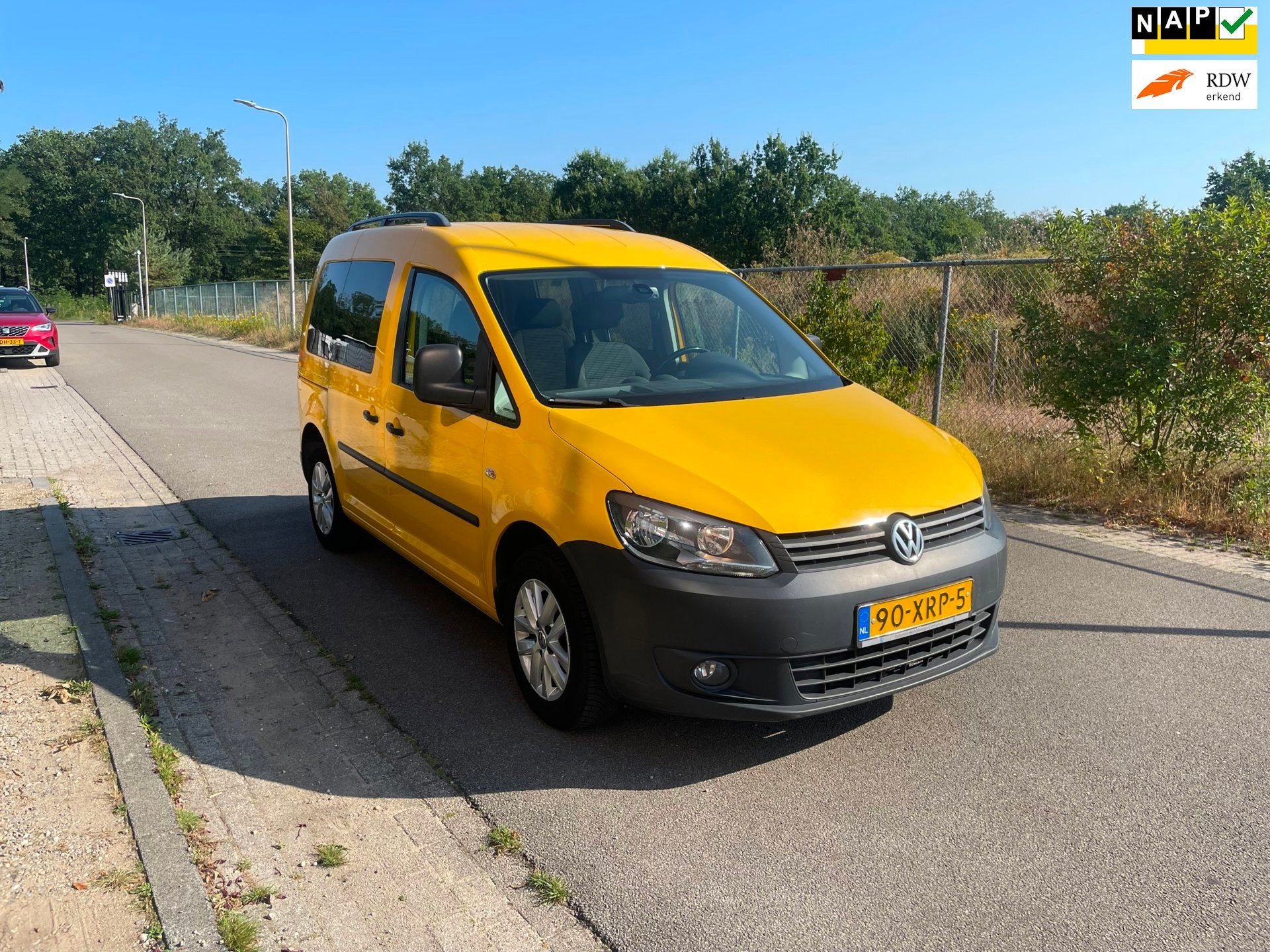 Volkswagen Caddy 2.0 Ecofuel Comfortline Leuke Caddy Benzine, Auto's, Gebruikt, 4 cilinders, 109 pk, Te koop
