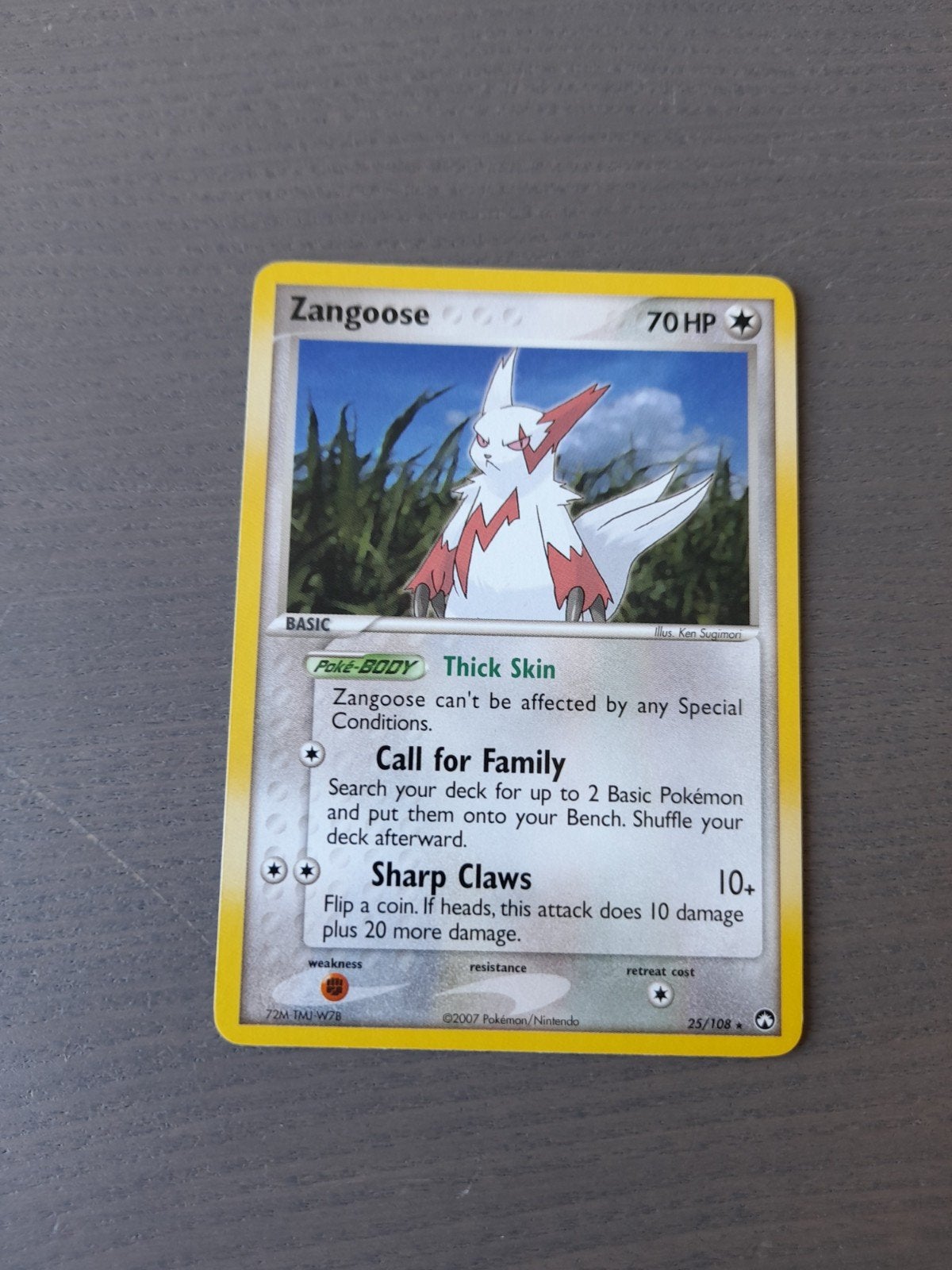 Power keepers 25/108 zangoose, Hobby en Vrije tijd, Verzamelkaartspellen | Pokémon, Ophalen of Verzenden, Zo goed als nieuw, Losse kaart