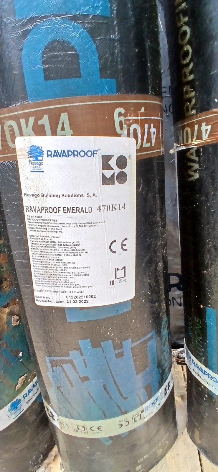 Partij dakleer APP k14 bezand, Ophalen, Overige materialen, Zwart, Nieuw