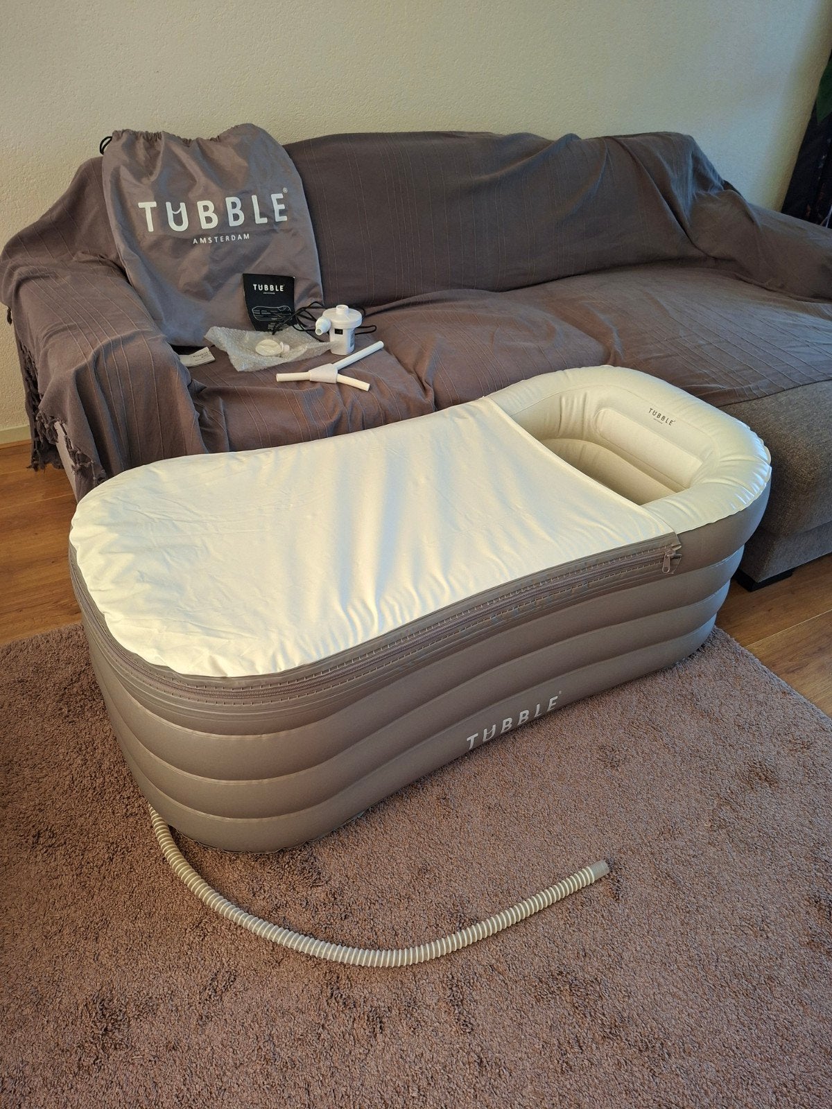 Tubble bad met elelektrische luchtpomp, Overige typen, Zo goed als nieuw, Minder dan 100 cm, 25 tot 50 cm