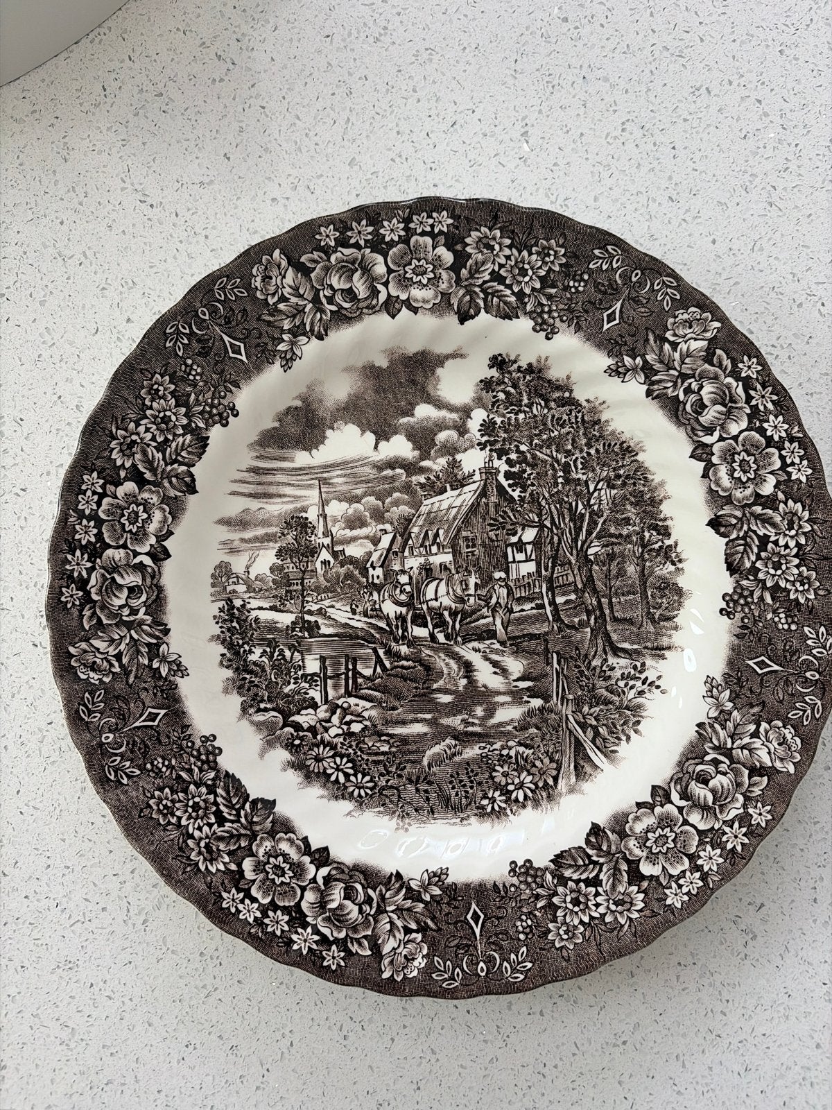 Vintage British Anchor Memory Lane Schaal - Zeer Goede Staat, Antiek en Kunst, Antiek | Servies los, Ophalen