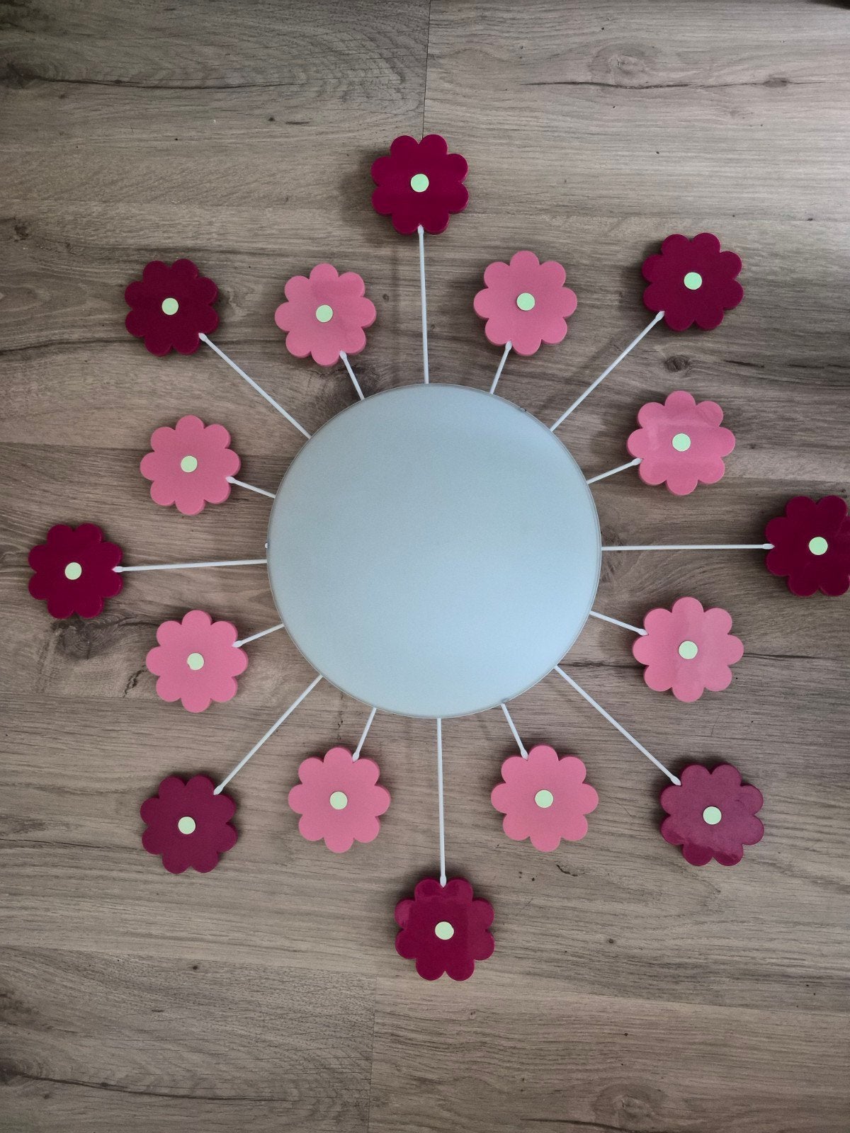 Leuke plafonnière met bloemen voor meidenkamer, Ophalen, Gebruikt