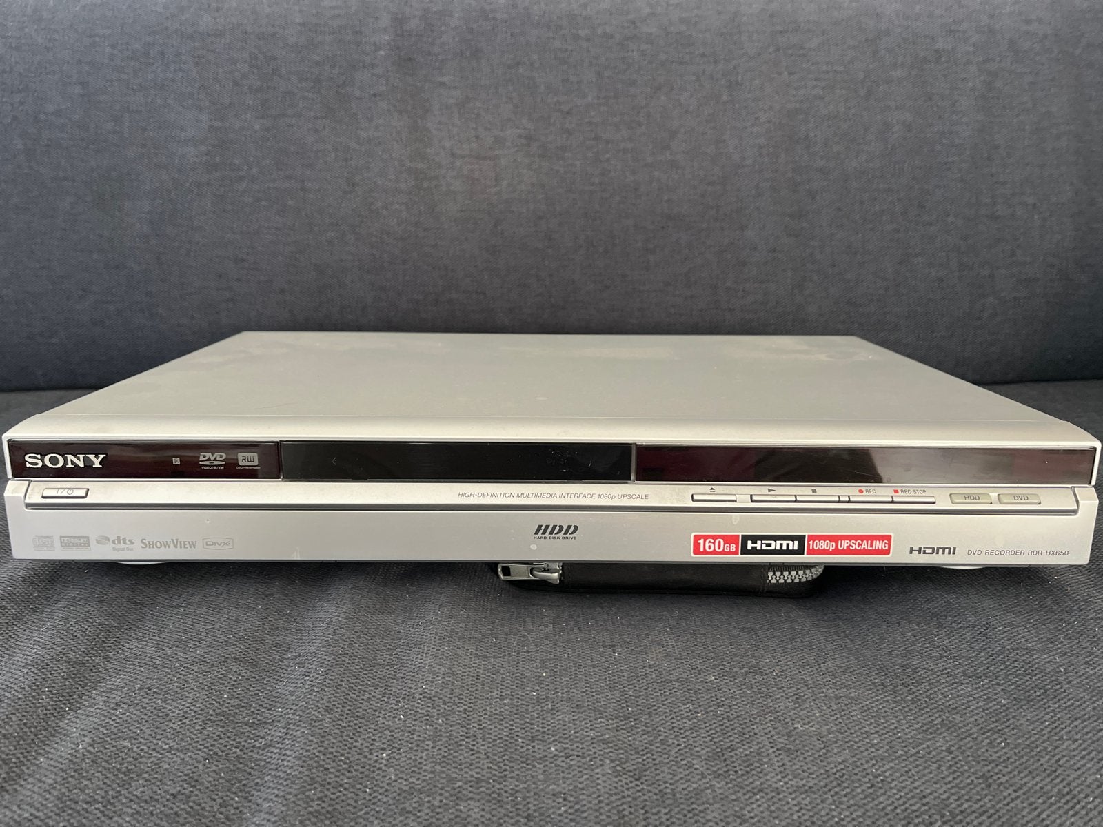 Sony RDR-HX650 DVD Recorder met 160GB HDD en HDMI, Met harddisk, Dvd-recorder, Ophalen of Verzenden, Zo goed als nieuw