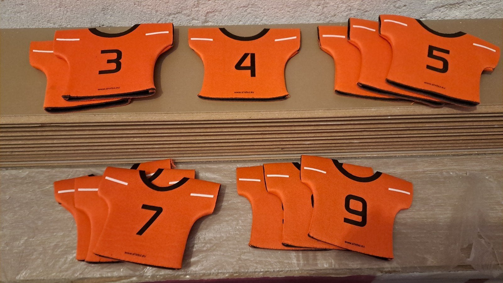 Oranje Holland Bierfles Koelers - Voetbalshirtjes, Ophalen of Verzenden, Gebruikt, Overige typen, Overige merken