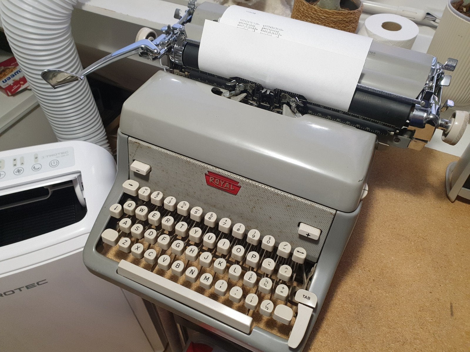Royal FPP Pica typemachine uit 1957, Ophalen, Gebruikt