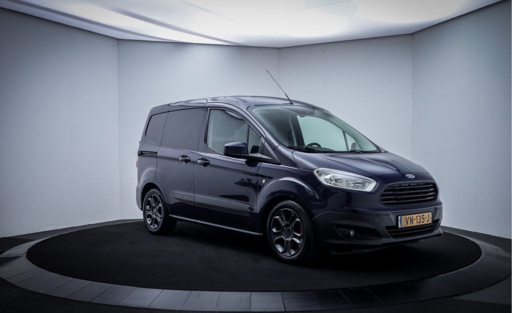 Ford Transit Courier 1.5 TDCI ZIJDEUR AIRCO | CRUISE | BLUET, Euro 5, Stof, Zwart, 4 cilinders