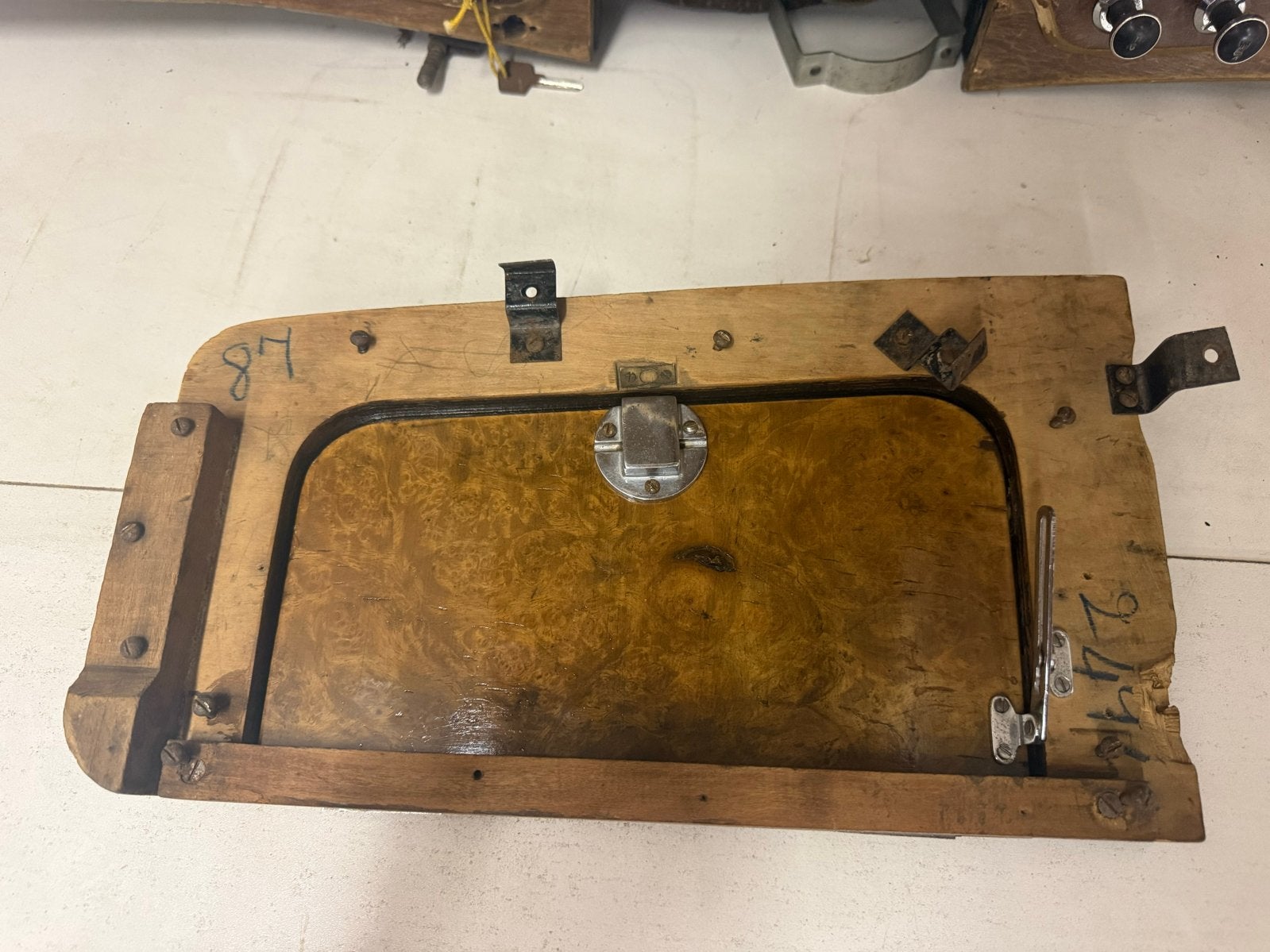 Jaguar klepdeksel en houten dashboardkastje, Auto-onderdelen, Interieur en Bekleding, Jaguar, Gebruikt, Ophalen