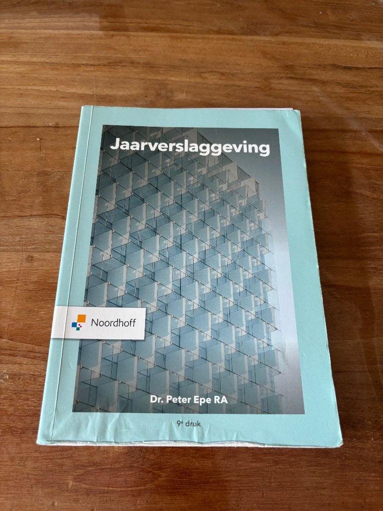 Jaarverslaggeving – Peter Epe, Boeken, Gelezen, Noordhoff, Beta, HBO