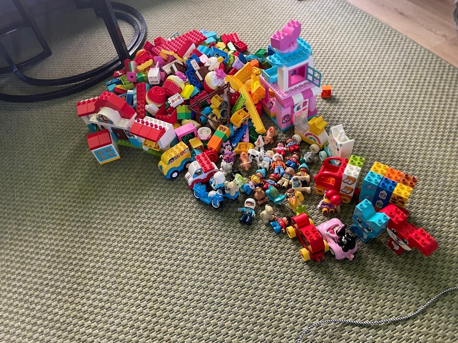 Grote verzameling Duplo met Minnie Mouse en Katrien Duck, Ophalen of Verzenden, Gebruikt