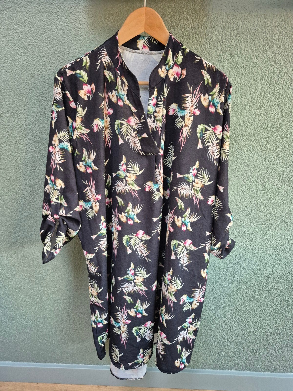 XXL Tuniek met Knoopjes - Merk Onbekend, Kleding | Dames, Zwart, Maat 46/48 (XL) of groter, Ophalen of Verzenden, Onbekend