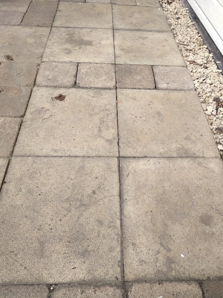 8 tegels - 40 x 40 - geel, Ophalen, Gebruikt, Minder dan 5 m², Beton
