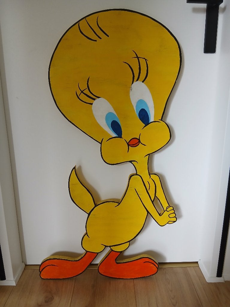 Geboortebord Tweety, Ophalen, Gebruikt, Geboortebord