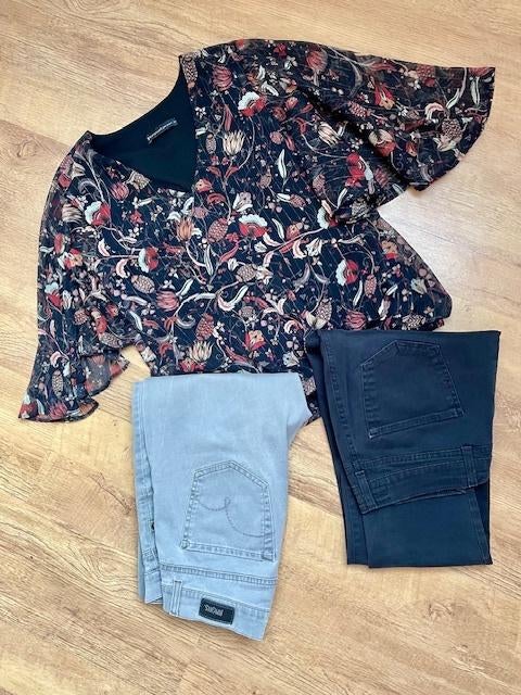 set SUMMUM top + 2 x ANGELS slim fit jeans. 36/38, Kleding | Dames, Verzenden, Zo goed als nieuw, Maat 38/40 (M)