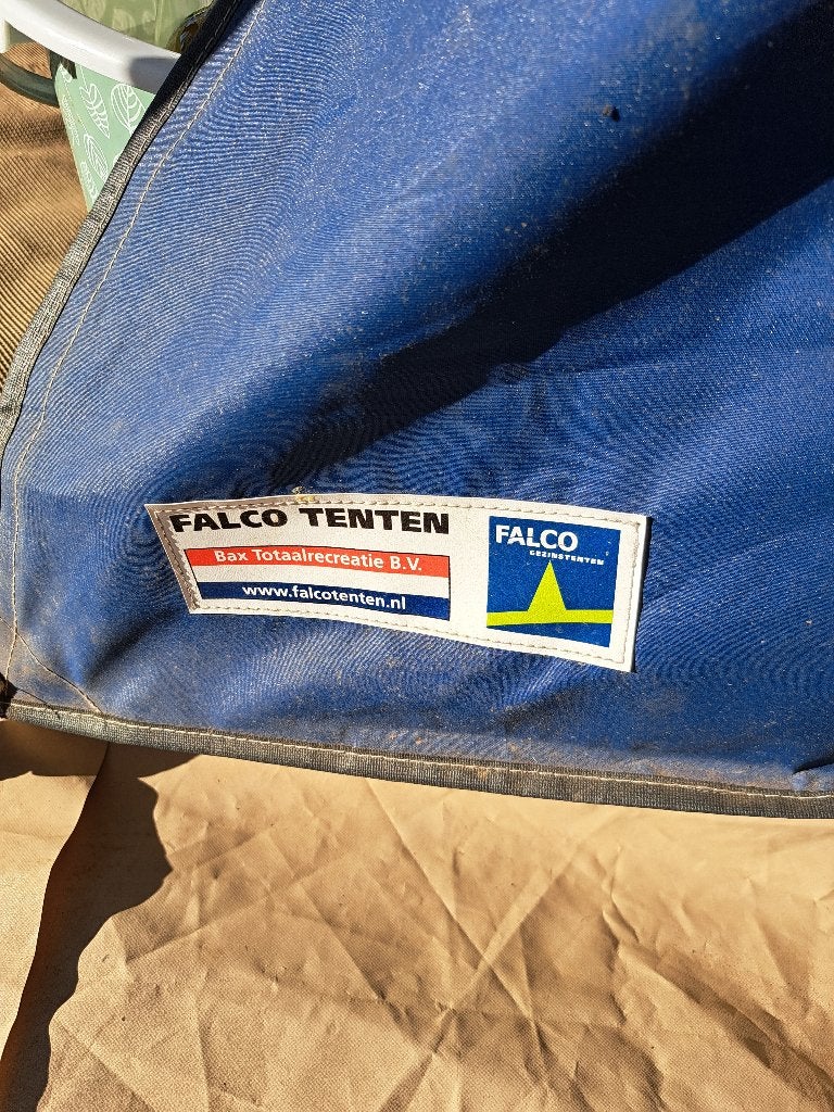 Falco tent met tenttapijt beige 3 x 6 meter, Caravans en Kamperen, Tenten, Ophalen, Gebruikt, Tot en met 4