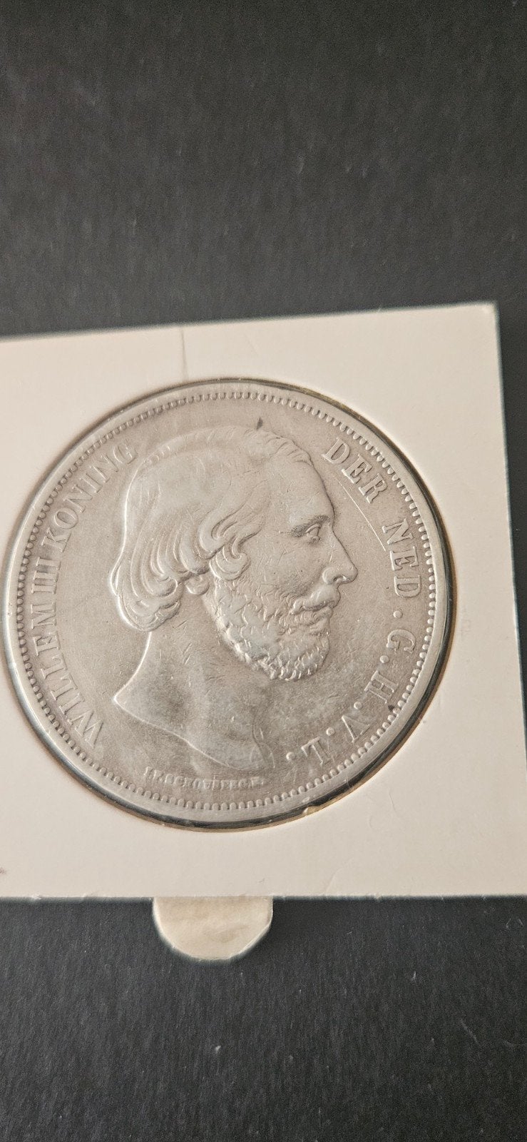 Zilveren rijksdaalder 1867 Willem lll, Postzegels en Munten, Munten | Nederland, Zilver, Ophalen of Verzenden, Koning Willem I