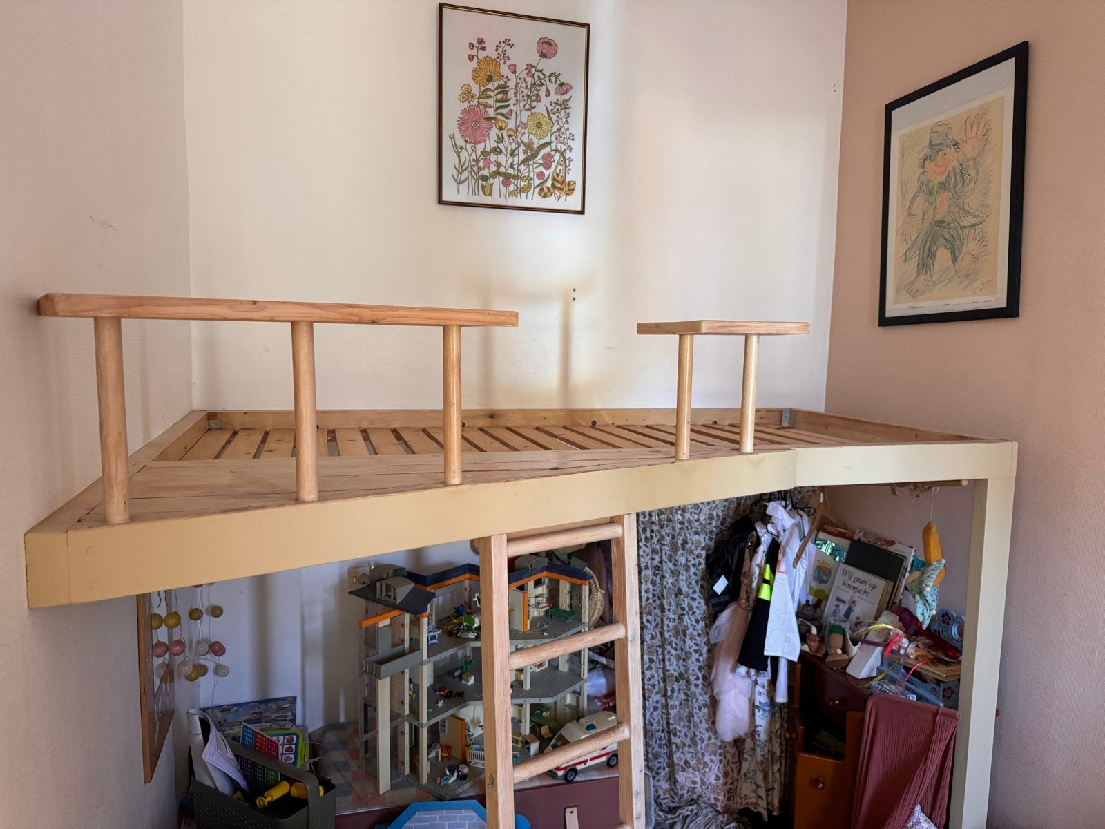 Hoogslaper gratis af te halen stapelbed gratis, Huis en Inrichting, Slaapkamer | Stapelbedden en Hoogslapers, Ophalen, Gebruikt