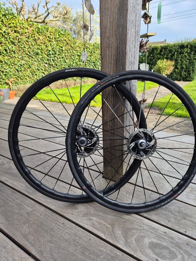 Mavic Ksyrium Elite UST Disc wielen, inclusief & compleet!, Wiel, Gebruikt, Ophalen of Verzenden, Aluminium