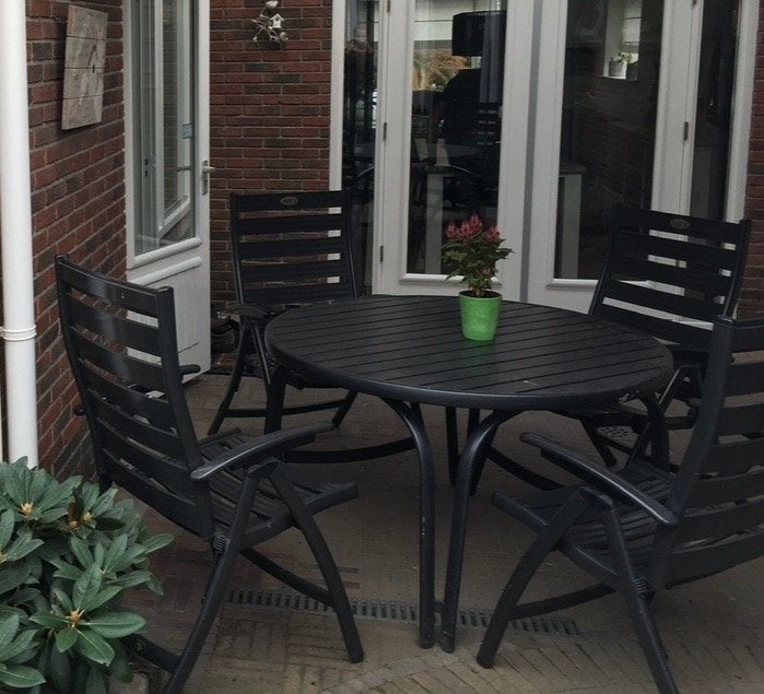 Tuinset Hartman, Ophalen, 4 zitplaatsen, Gebruikt, Aluminium