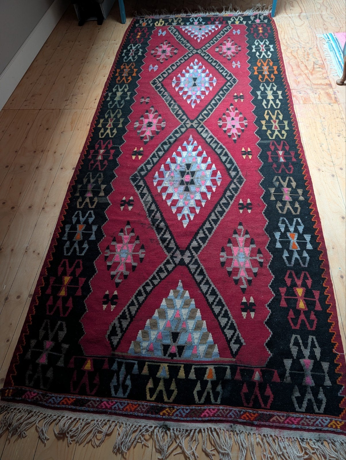 Kelim  327 x 130, Ophalen of Verzenden, Rechthoekig, 100 tot 150 cm, 100 tot 150 cm