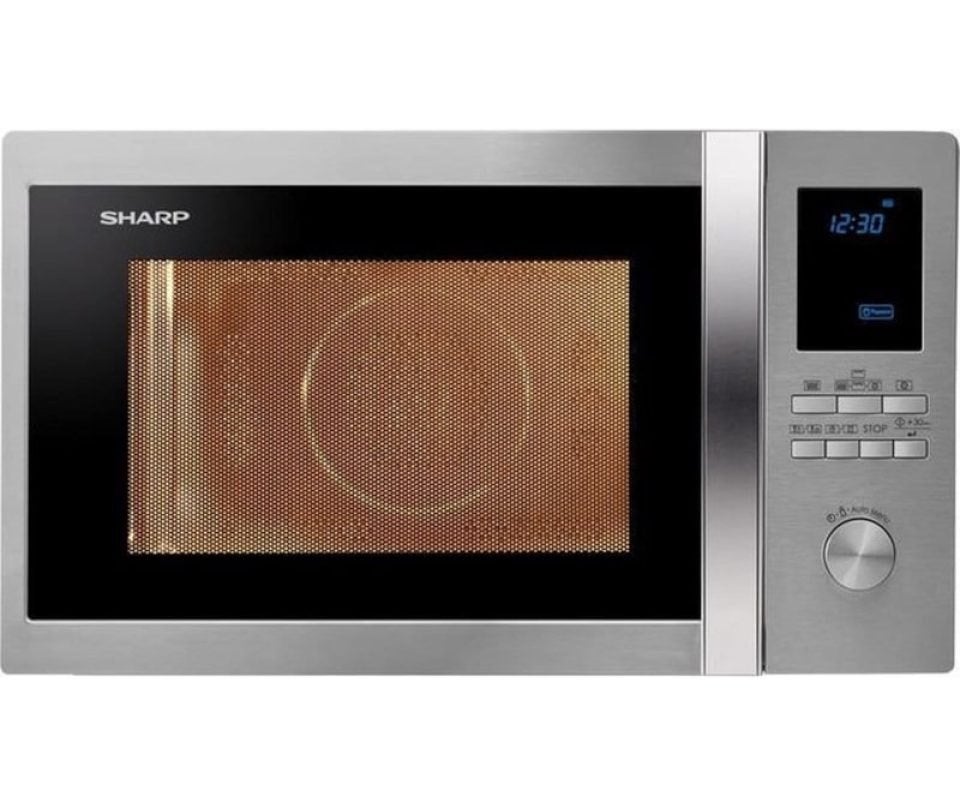 Combimagnetron RVS Sharp R982 STWE, Ophalen, Minder dan 45 cm, Minder dan 45 cm, Combi-oven
