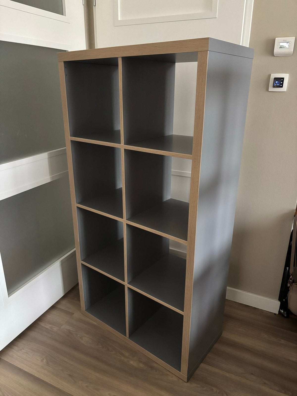 2x IKEA Kallax kast met inzetstuk, Ophalen, Met plank(en), Gebruikt, 100 tot 150 cm