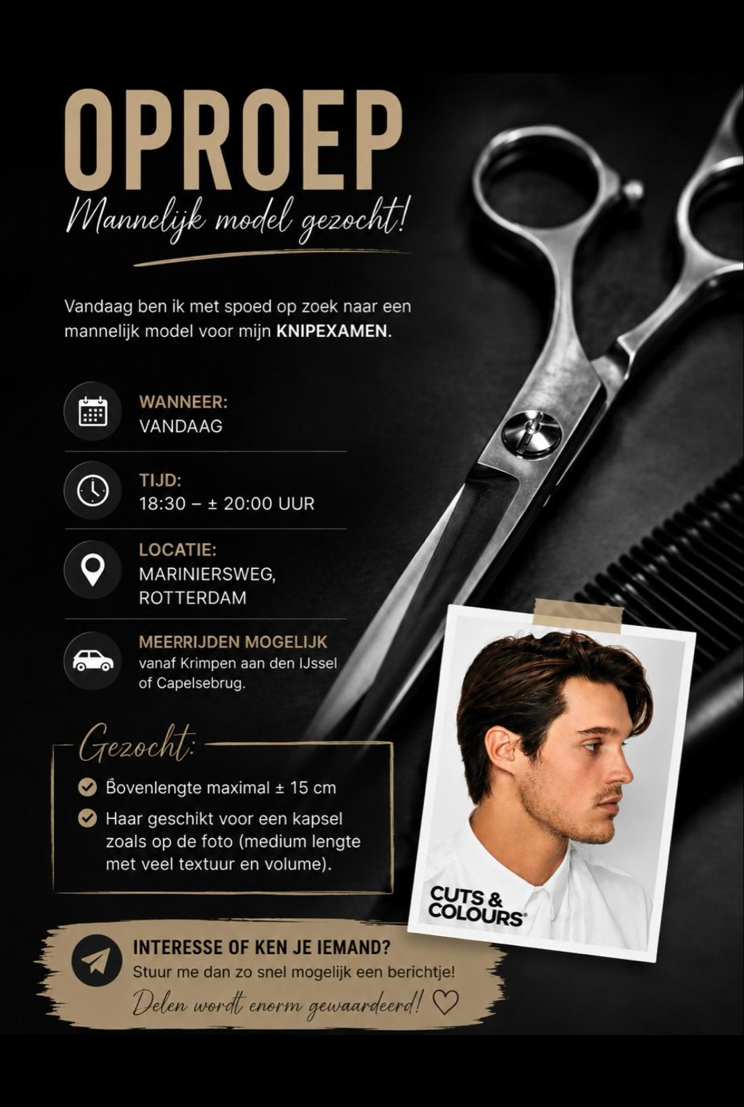 Gratis model gezocht, Overige niveaus, Starter, Overige vormen