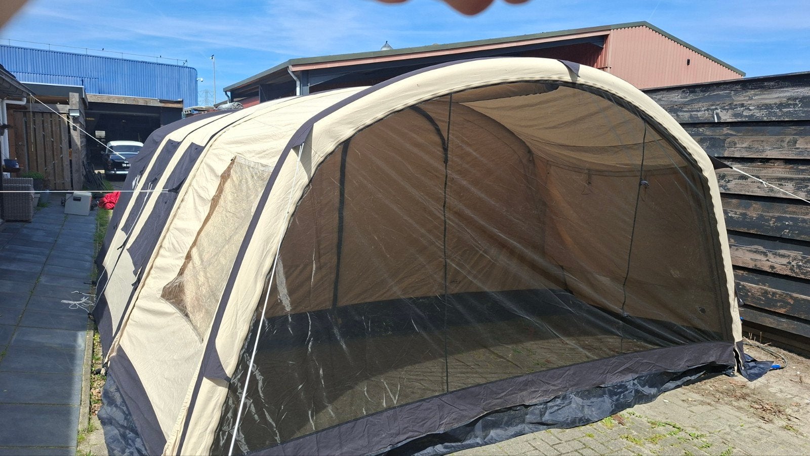 Obelink Miami 6 TC Easy Air opblaasbare tunneltent, Caravans en Kamperen, Tenten, Ophalen of Verzenden, Zo goed als nieuw, Tot en met 6