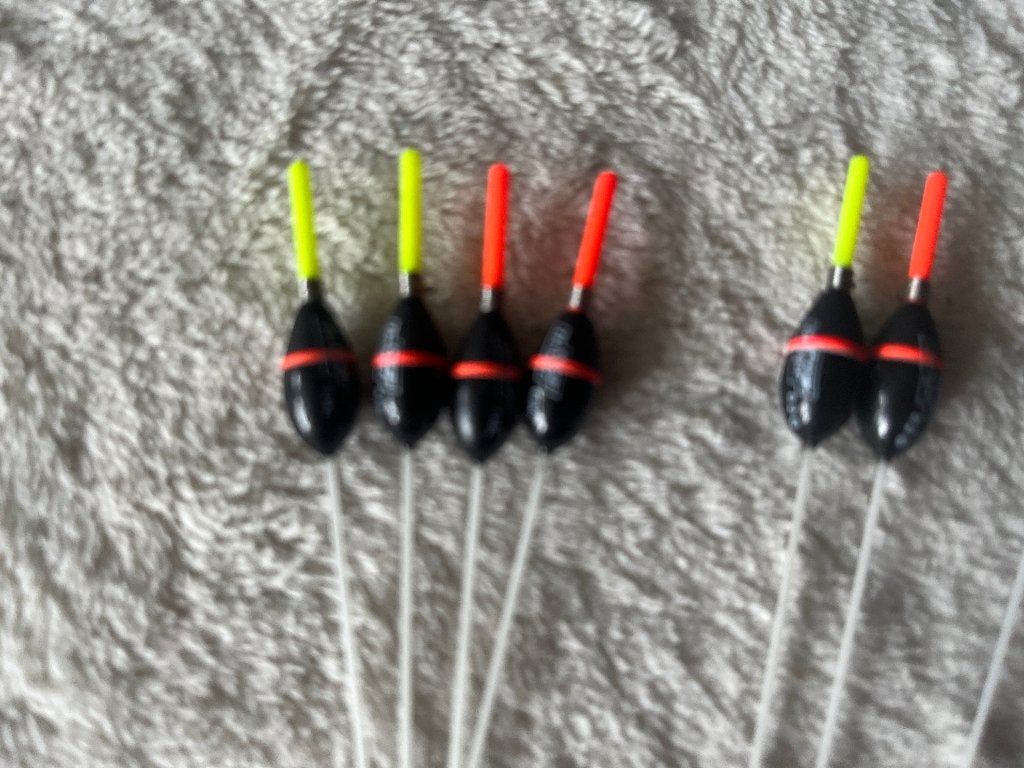 adv 302 / NIEUW set 7 dobbers SENSAS, Watersport en Boten, Ophalen of Verzenden, Nieuw, Dobber of Lood