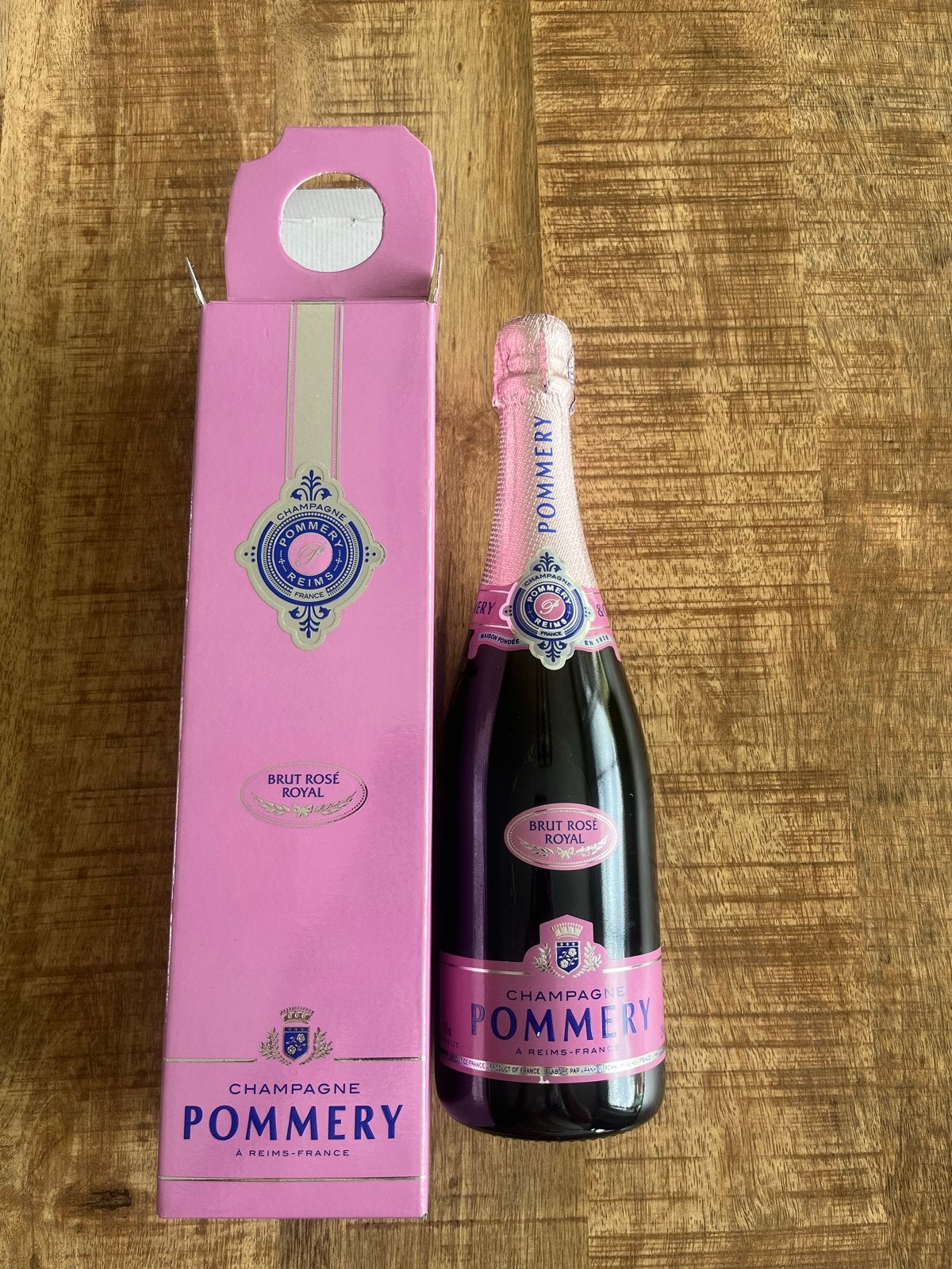 Pommery Brut Rosé Royal Champagne met geschenkdoos, Ophalen, Nieuw, Frankrijk, Champagne