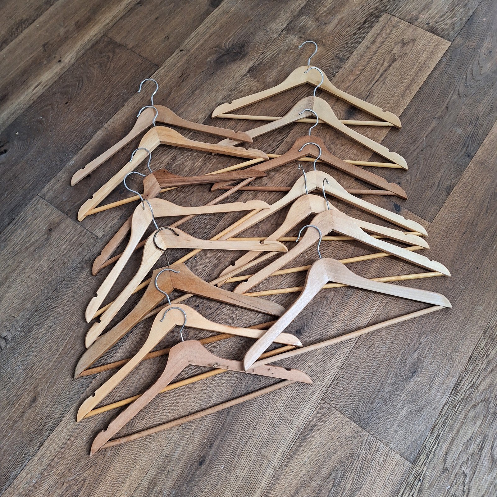 Houten kledinghangers - set van 15 stuks, Kleding | Dames, Kledinghangers, Ophalen of Verzenden