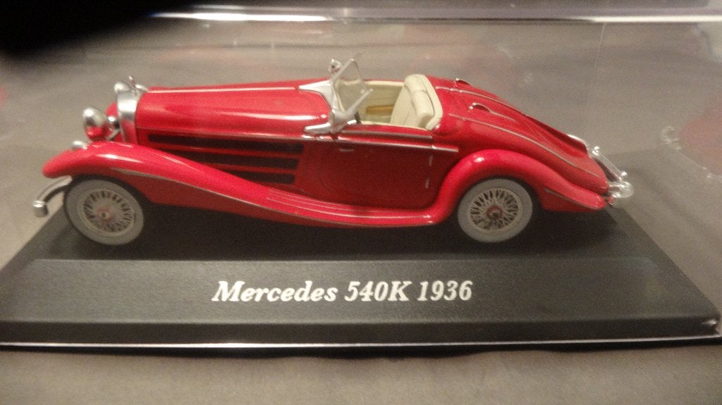 Mercedes 540K 1936 - 1:43 nieuwstaat compleet met voorruit, Hobby en Vrije tijd, Ophalen of Verzenden, Nieuw, Auto, Overige merken