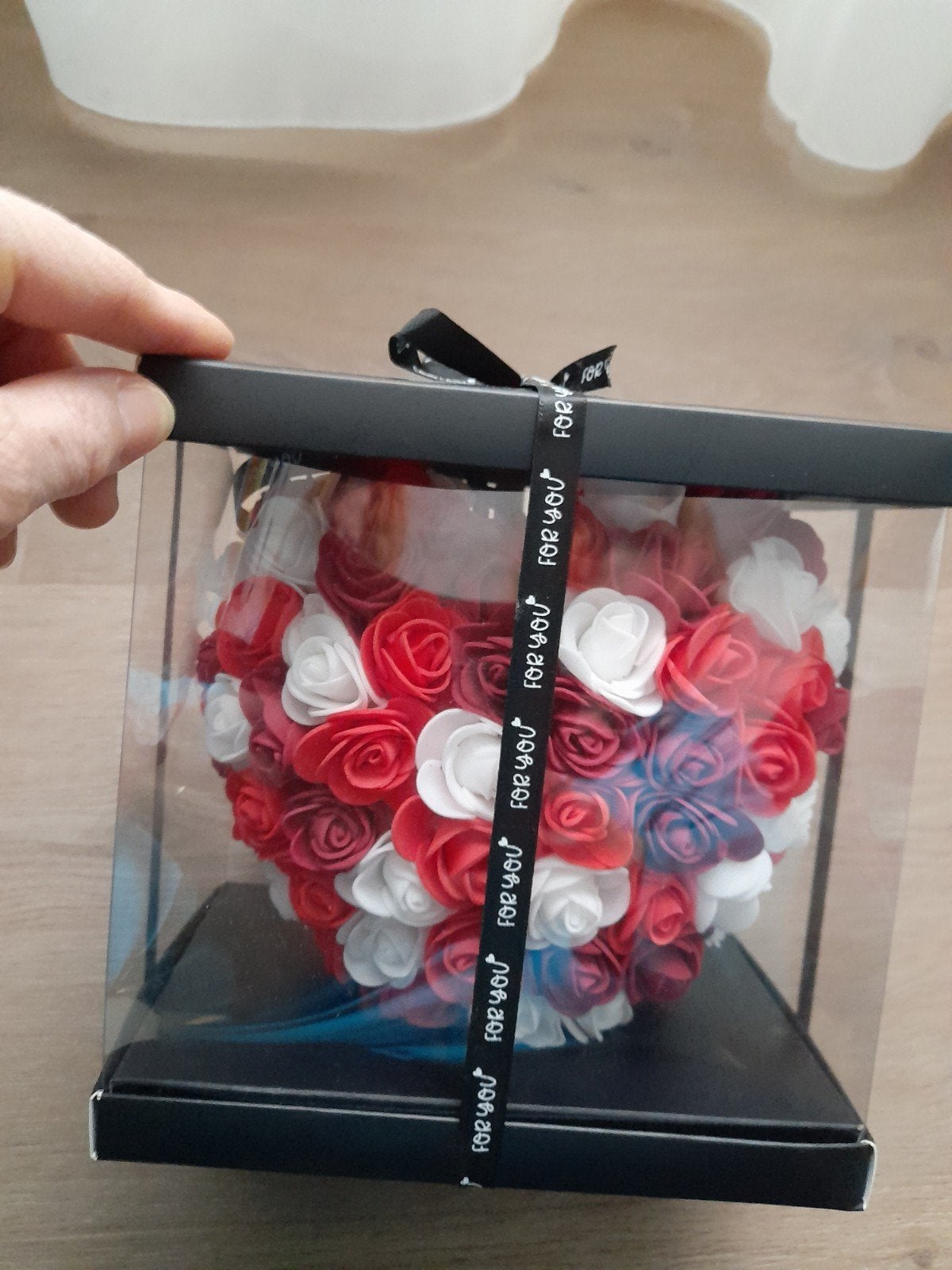 Nieuw in plastic I Love You Hart foam roosjes hart vorm, Ophalen of Verzenden, Nieuw