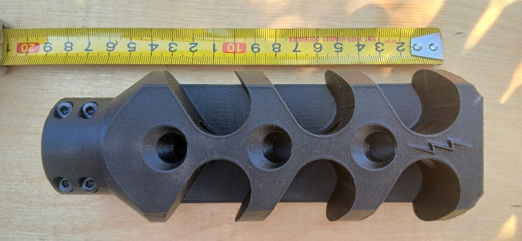 mondingsrem Muzzle Break Zeus .72 barrel break aea M23x1, Ophalen of Verzenden, Gebruikt