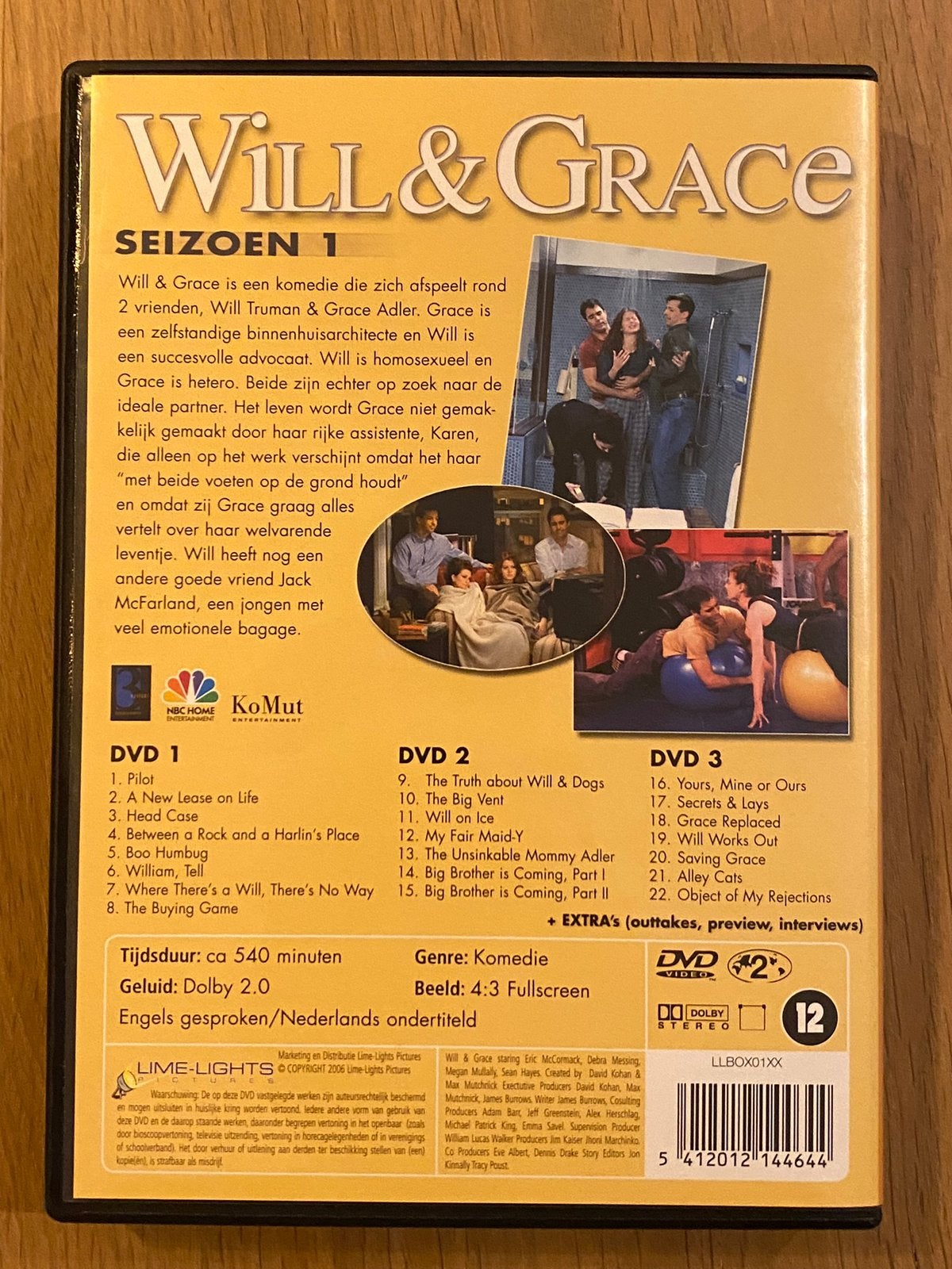 DVD SERIE: Will & Grace seizoen 1, Ophalen of Verzenden