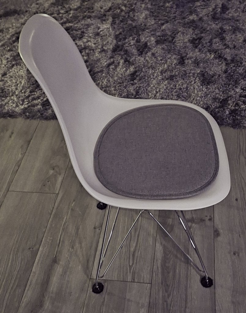 4 witte eames dsr lookalikes eetkamer stoeltjes, Huis en Inrichting, Stoelen, Ophalen, Wit, Zo goed als nieuw, Vier
